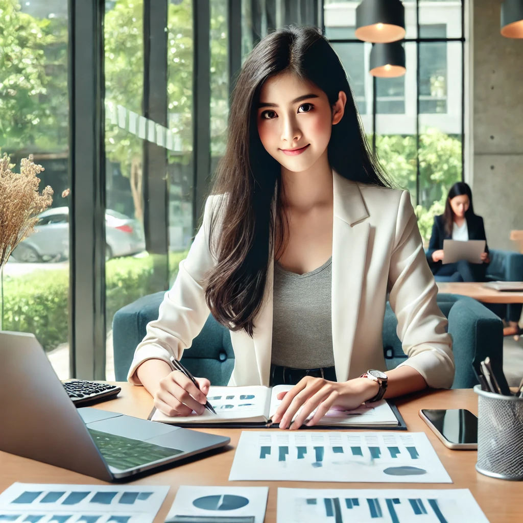 Beraterin in einladender Gesprächssituation