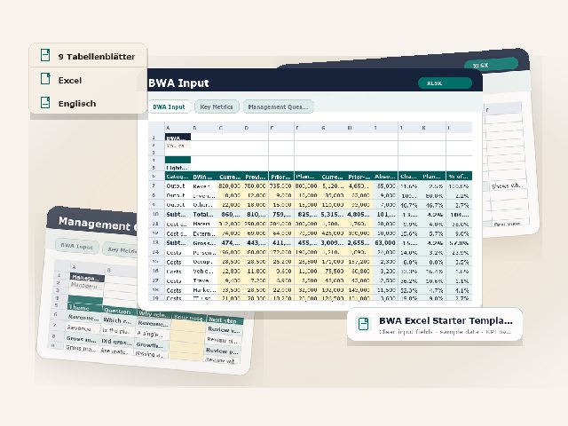 Preview of the downloadable asset BWA Excel Starter Template