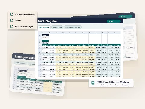 Vorschau des Download-Assets BWA Excel Starter-Vorlage