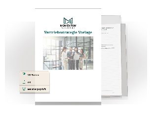 Vorschau des Download-Assets Vertriebsstrategie Vorlage